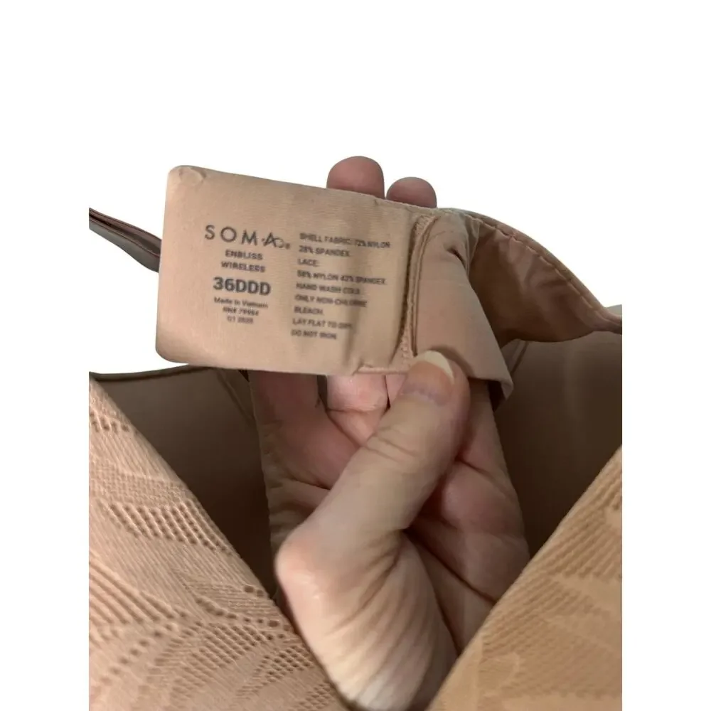 Soma Enbliss Wireless bra, size 36DDD